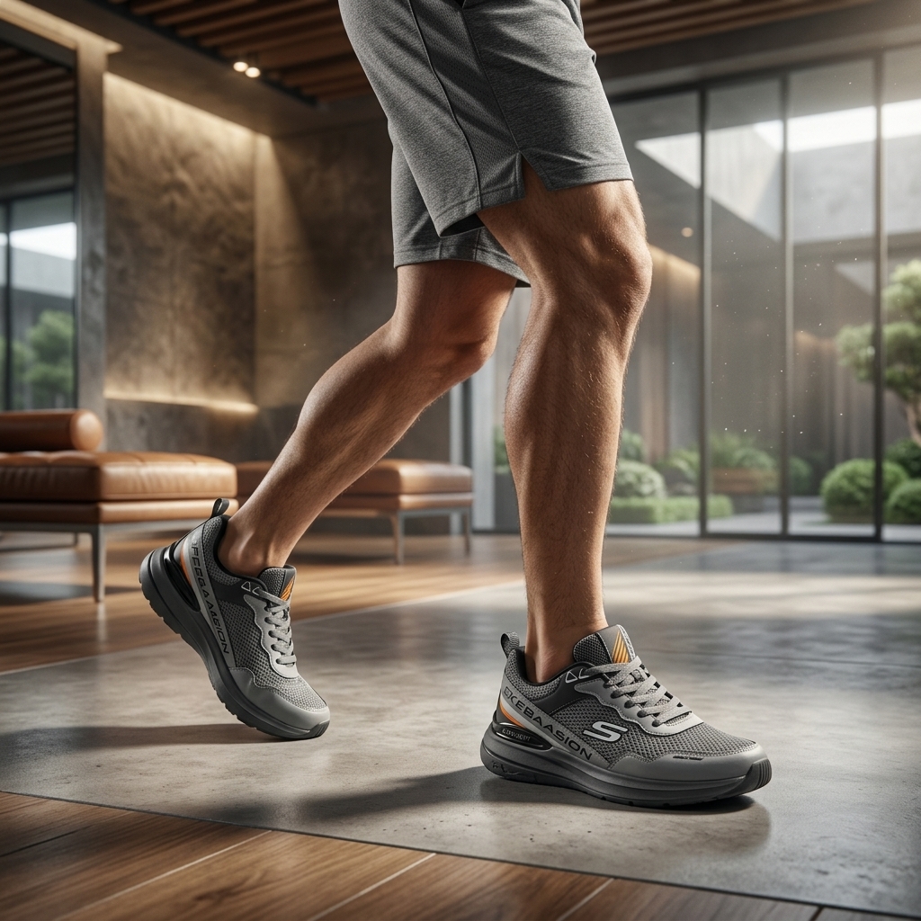 کفش کتانی روزمره مردانه مدل SKECHERS بزرگ پا